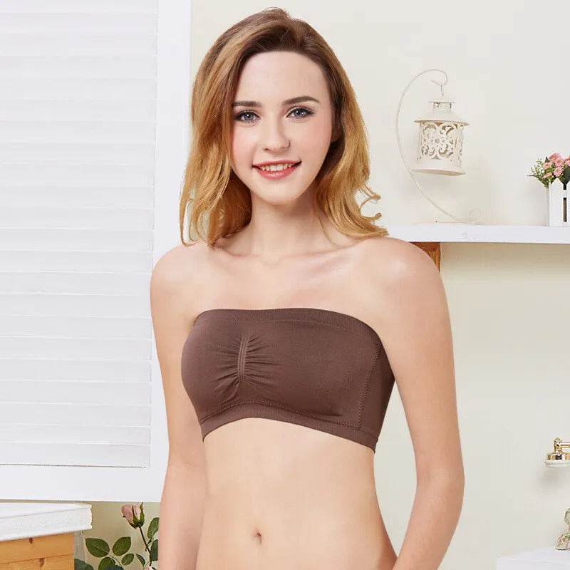 Pack of 2- Seamless Padded Tube Top Bras - MYLUXURY LANE ENTERPRISE