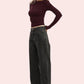 Women's Loose Straight Jeans in Smokey Black Denim - MYLUXURY LANE ENTERPRISE