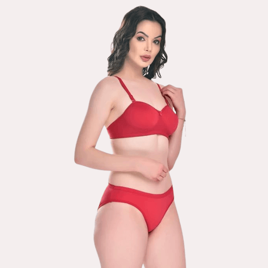 Padded Cotton Bra Panty Set for a Seductive Look - MYLUXURY LANE ENTERPRISE