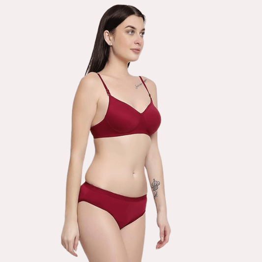 Lightly Padded Bra & Soft Cotton Panty Set - MYLUXURY LANE ENTERPRISE