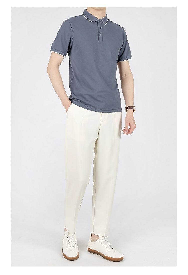 Summer Leisure Casual Lapel Short Sleeve T-shirt - MYLUXURY LANE ENTERPRISE