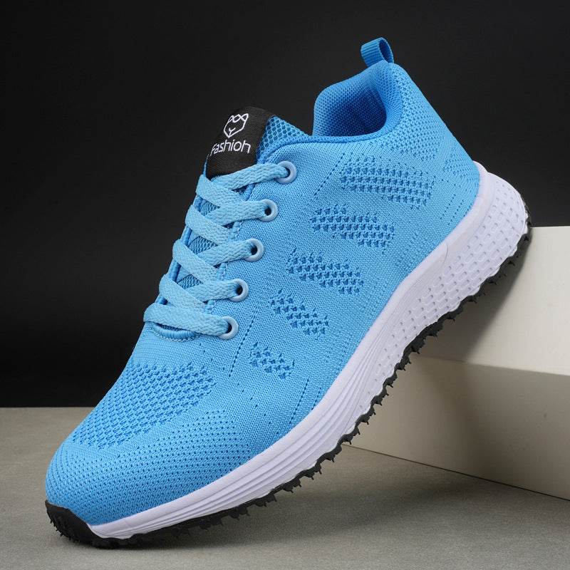 Plus Size Spring And Autumn Sneakers Women's Fly-kit Mesh Women's Shoes - MYLUXURY LANE ENTERPRISE