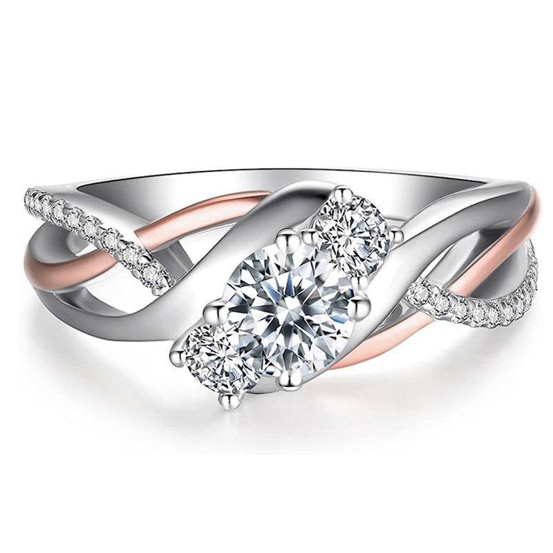 Zircon Shiny Ring For Women Fashion Geometry Pattern - MYLUXURY LANE ENTERPRISE