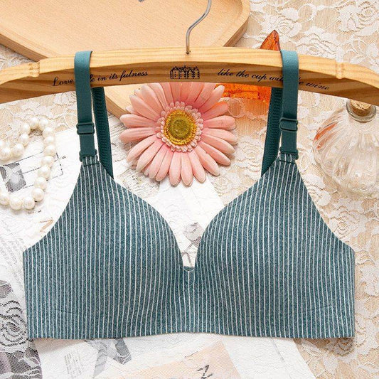 Non-wired Bra One-piece Seamless Gather Small Bra - MYLUXURY LANE ENTERPRISE