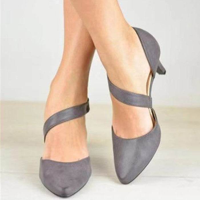 Pointed Stiletto Heel Hollowed Sandals Women - MYLUXURY LANE ENTERPRISE