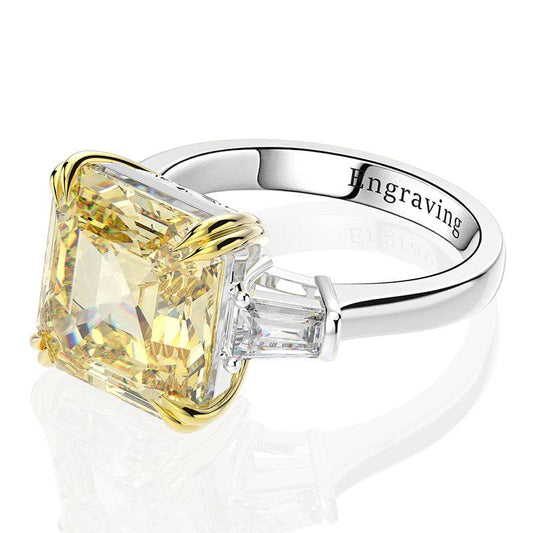 S925 Silver European And American Luxury Square Ring - MYLUXURY LANE ENTERPRISE