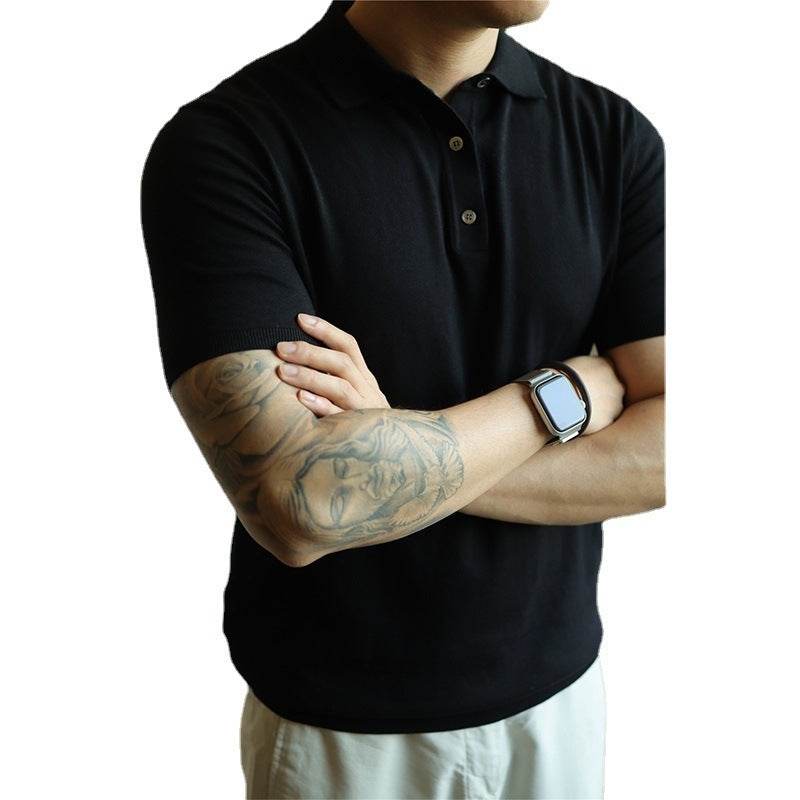 Men's Slim Fit Casual American Retro Fashion Minimalism T-shirt - MYLUXURY LANE ENTERPRISE