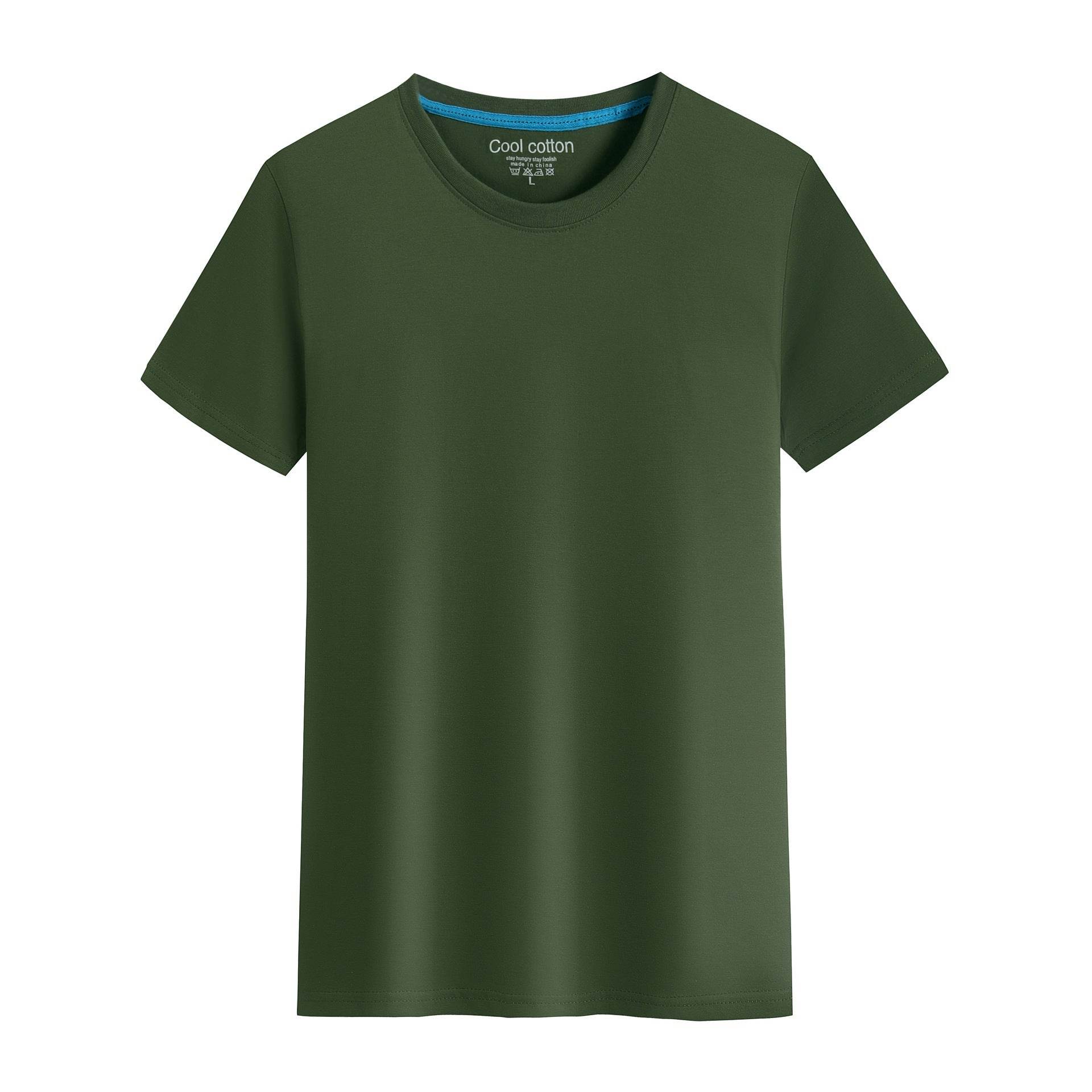 Cotton Blank With No Printed Patterns Round Neck Short T-shirt - MYLUXURY LANE ENTERPRISE