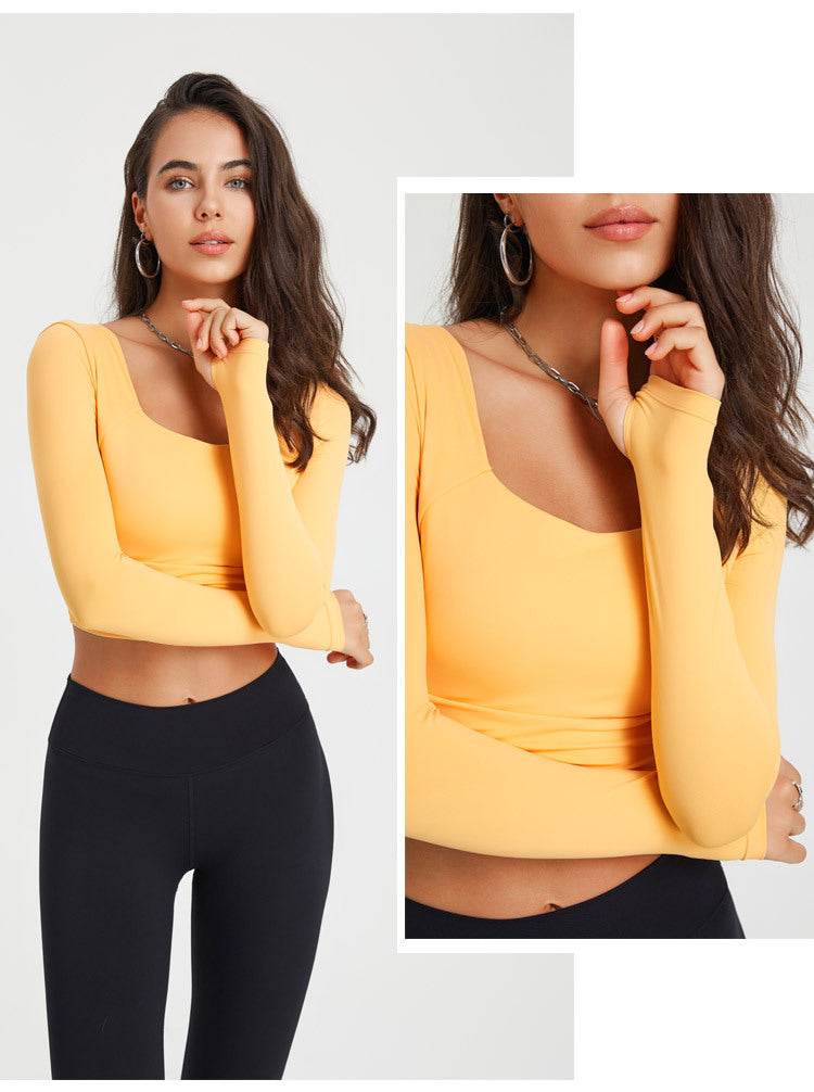 Long Sleeve Women's Quick-drying Slim Fit Running Training Sports Workout Clothes Top - MYLUXURY LANE ENTERPRISE