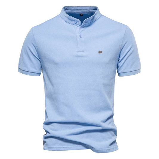 Men's Fashion Pure Cotton Stand Collar Sports Top - MYLUXURY LANE ENTERPRISE