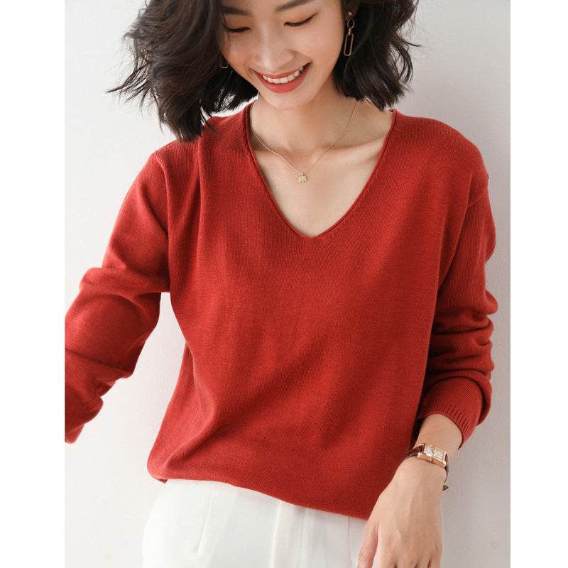 Korean Style Loose Inner Sweater Women All-match Bottoming Shirt - MYLUXURY LANE ENTERPRISE