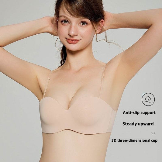 Foreign Trade Order BC Strapless Underwear Breathable Bra Small Chest Push Up Not Empty Cup Bra Anti-sagging - MYLUXURY LANE ENTERPRISE