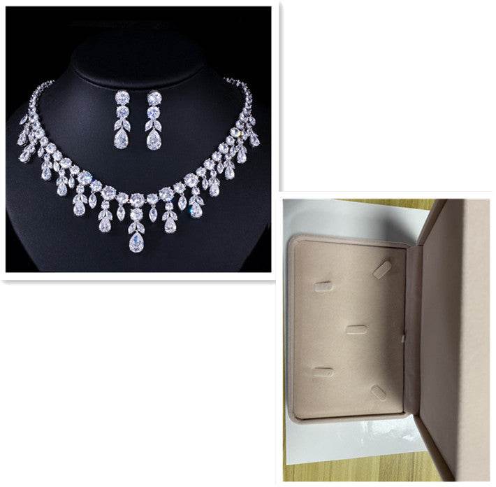 Luxury Water Drop Big Suit Super Flash AAA Zircon Bridal Party Dress High-end Accessories - MYLUXURY LANE ENTERPRISE