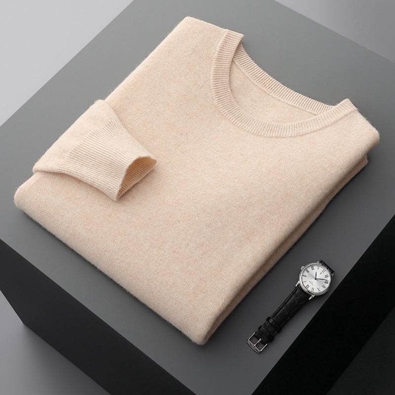 Autumn And Winter New Sweater Men's Round-neck Long-sleeved Pullover Casual Knitted - MYLUXURY LANE ENTERPRISE