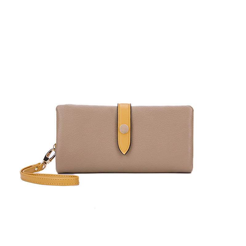 Women's Wallet Contrast Color Hasp Long Zipper Multi-functional Simple Fashion Clutch - MYLUXURY LANE ENTERPRISE