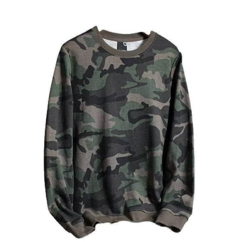 Camouflage Printed Loose Leisure Sports Long-sleeved Men's Sweater - MYLUXURY LANE ENTERPRISE