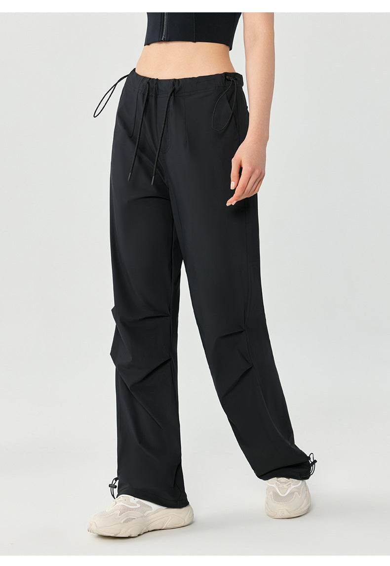 Women's Fashionable Loose Drooping Straight-leg Pants Breathable Trousers - MYLUXURY LANE ENTERPRISE