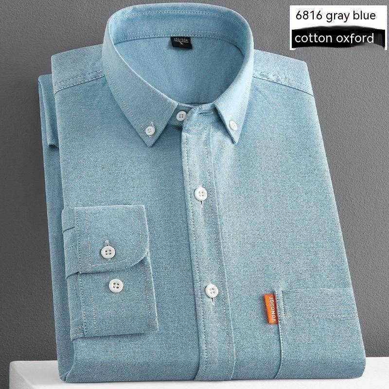 Men's Shirt Long Sleeve Pure Cotton Coat - MYLUXURY LANE ENTERPRISE