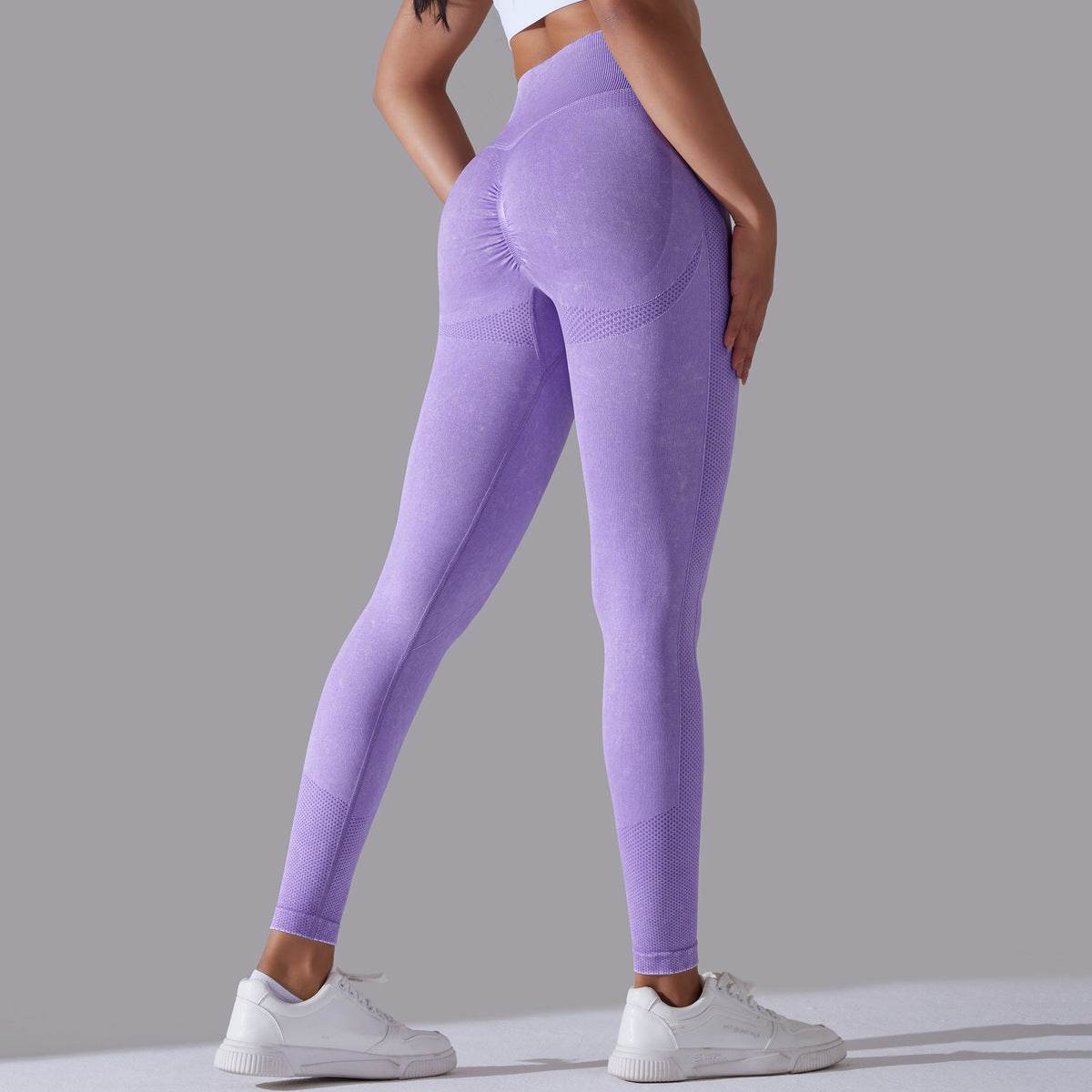 Knitted Seamless Yoga Pants Running Sports Fitness High Waist Butt Lifting Leggings Womens Clothing - MYLUXURY LANE ENTERPRISE