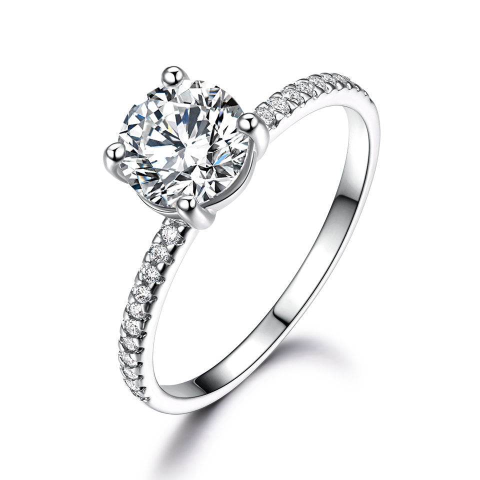 S925 Sterling Silver Sky Blue Topaz Rhinestone Zircon Light Luxury Square Ring - MYLUXURY LANE ENTERPRISE