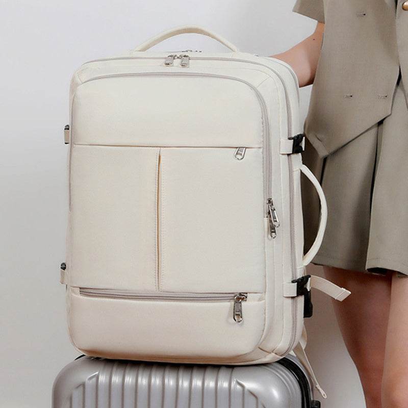 Large Capacity Backpack For Women Men Multiple Pockets And Zippers Versatile Computer Bags Business Travel Backpack - MYLUXURY LANE ENTERPRISE