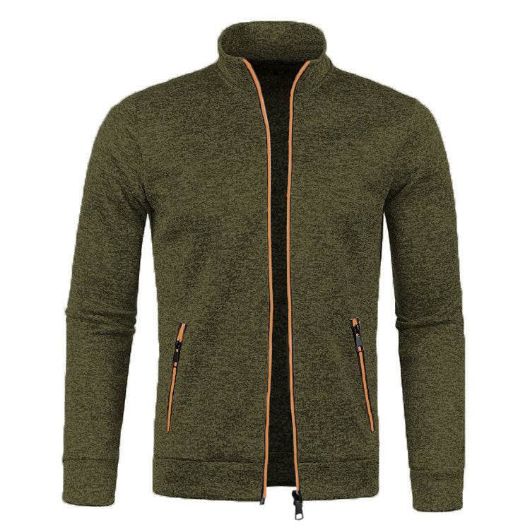 Men's Long Zipper Knitted Jacket - MYLUXURY LANE ENTERPRISE