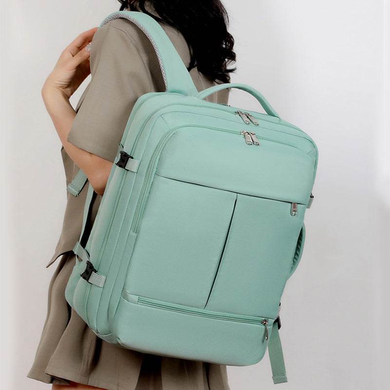 Large Capacity Backpack For Women Men Multiple Pockets And Zippers Versatile Computer Bags Business Travel Backpack - MYLUXURY LANE ENTERPRISE