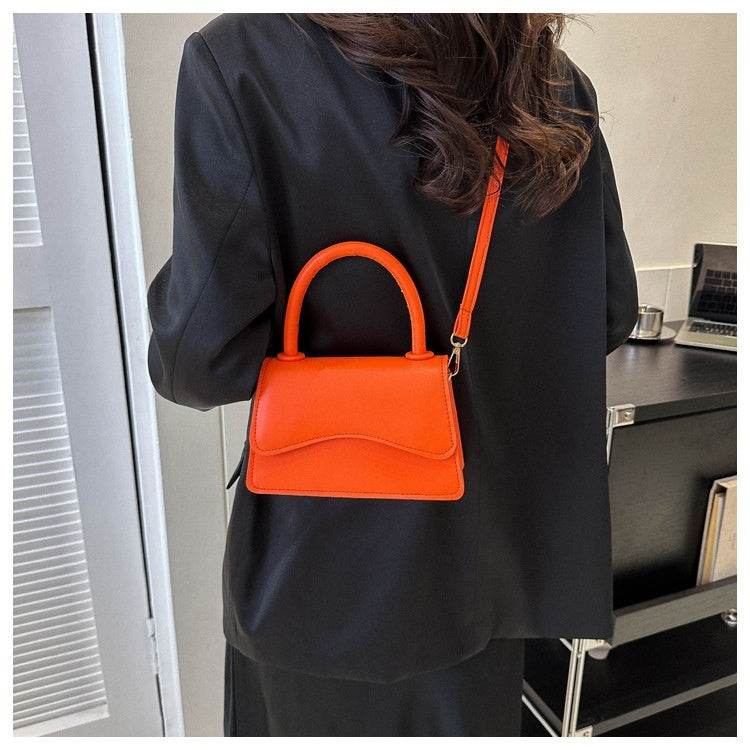 Fashion Messenger Bag Simple Solid Color Tote - MYLUXURY LANE ENTERPRISE