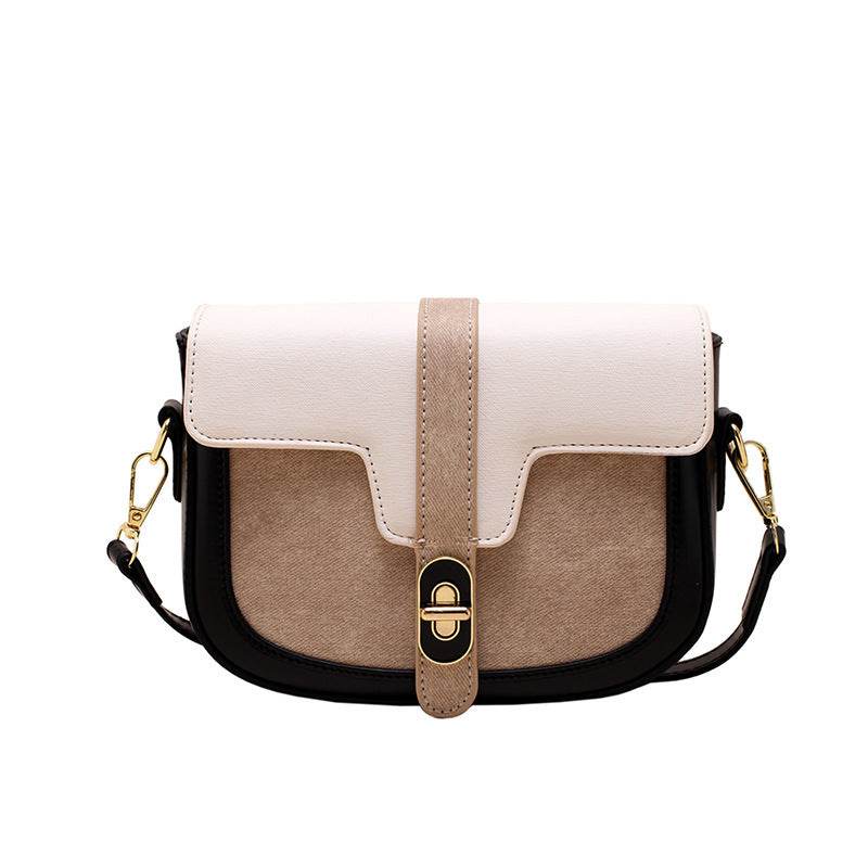 Retro Casual Bag Female Fashion Color Contrast - MYLUXURY LANE ENTERPRISE