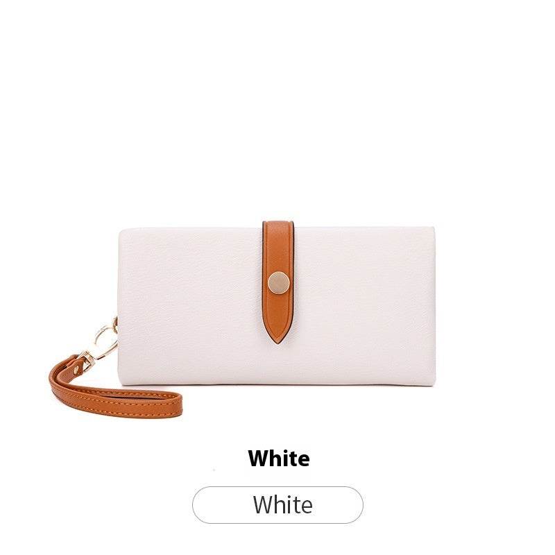 Women's Wallet Contrast Color Hasp Long Zipper Multi-functional Simple Fashion Clutch - MYLUXURY LANE ENTERPRISE