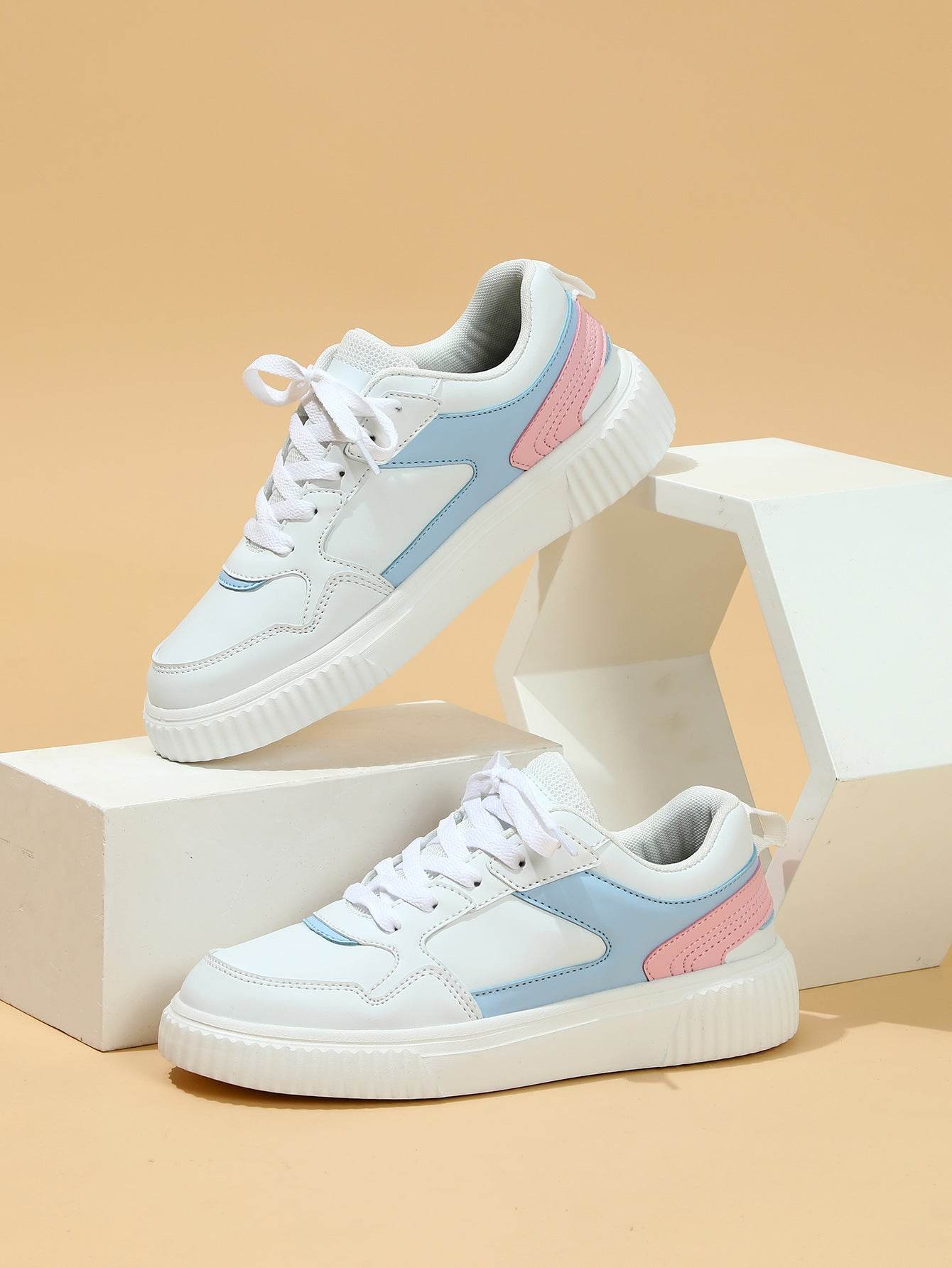 Platform Fashion Lace-up Casual Sneaker Soft Bottom Comfortable - MYLUXURY LANE ENTERPRISE