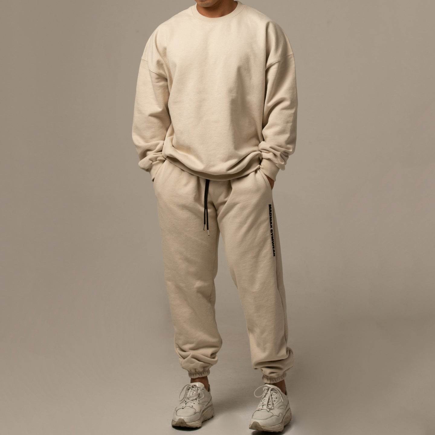 Men's Sports Leisure Running Thick Long Sleeve Hoodless Loose Embroidered Hoodie Pants - MYLUXURY LANE ENTERPRISE