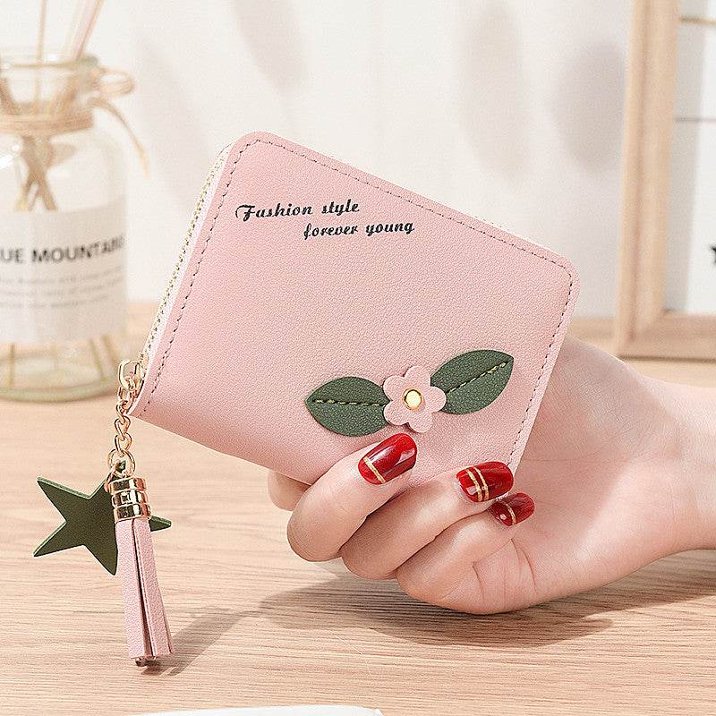Women's Simple Flower Zipper Purse - MYLUXURY LANE ENTERPRISE