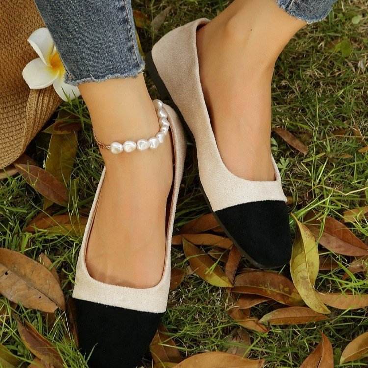Low Heel Square Head Embroidery Comfortable Shoes - MYLUXURY LANE ENTERPRISE