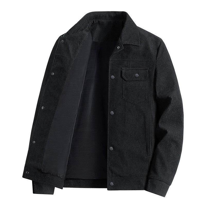 Corduroy Coat Men's Labor Jacket Fleece-lined - MYLUXURY LANE ENTERPRISE