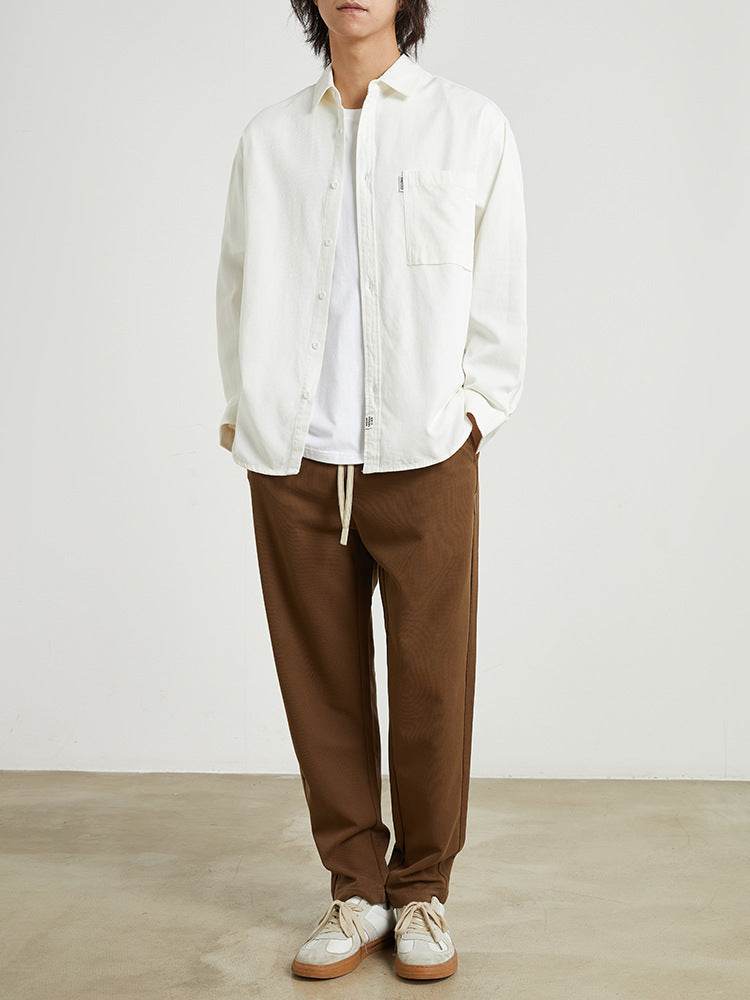 Lapel Men's Elegant Spring And Autumn Long-sleeved Casual Shirt Men - MYLUXURY LANE ENTERPRISE