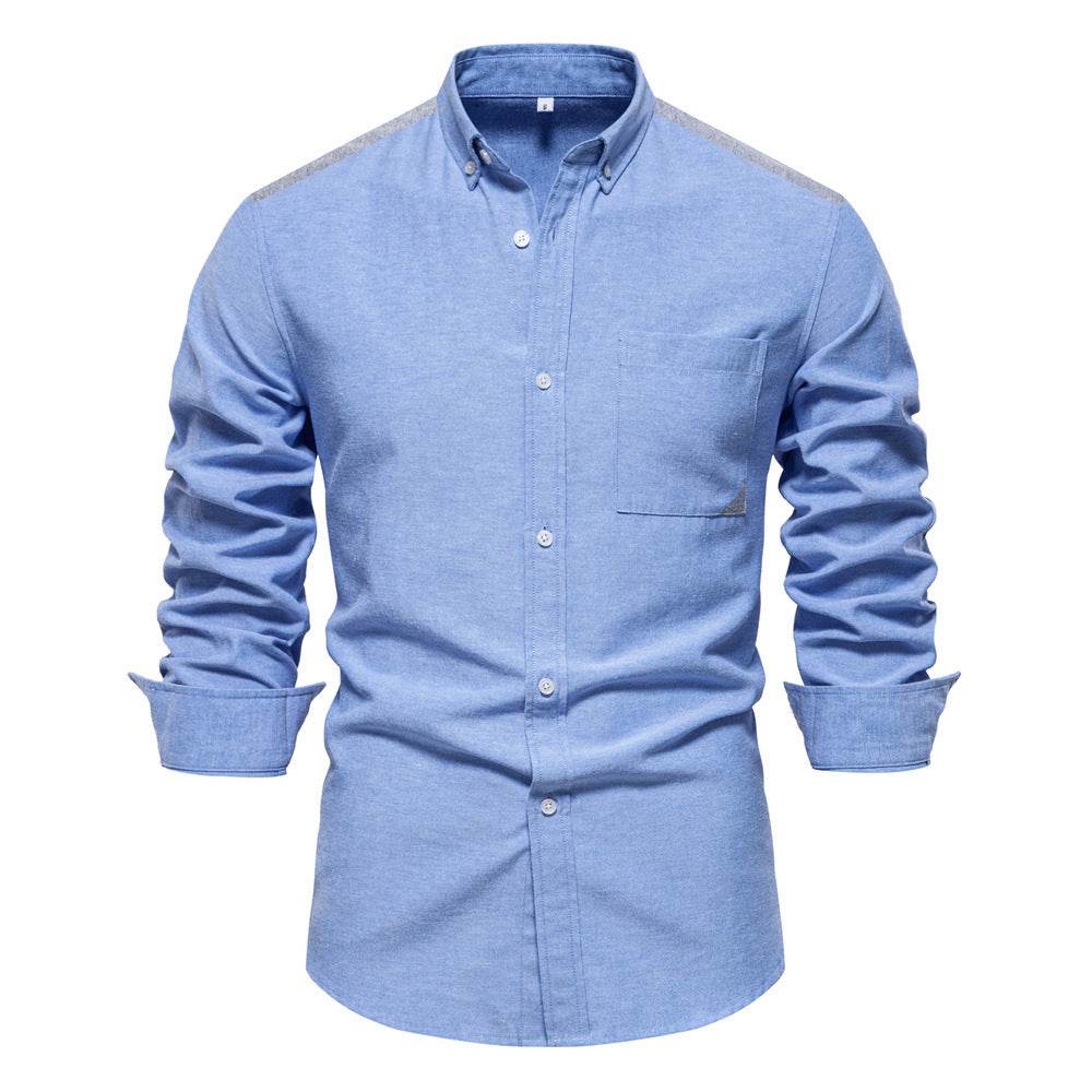All-matching Fashion Colorblock Long-sleeved Top For Men - MYLUXURY LANE ENTERPRISE