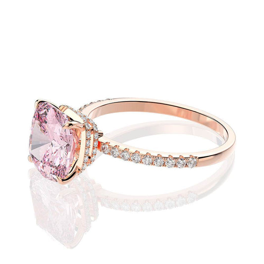 High Carbon Diamond Fat Square Ring Diamond Simulation Diamond Ring Wedding - MYLUXURY LANE ENTERPRISE