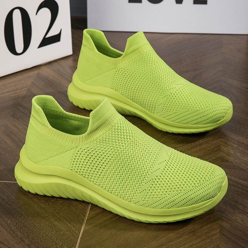 Flying Woven Women's Shoes Mesh Shoes Plus Size Casual Mesh Sneaker - MYLUXURY LANE ENTERPRISE