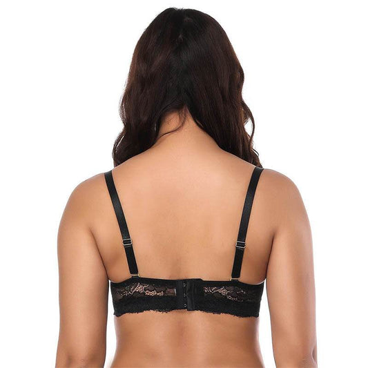 Plus Size Thin Mould Cup Underwire Lace Bra - MYLUXURY LANE ENTERPRISE