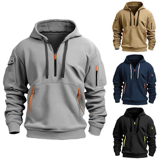 Cotton Dropped Shoulder Hooded Sweatshirt Men's Women's Plus Size Loose Pullover Fashion Sweatshirt - MYLUXURY LANE ENTERPRISE