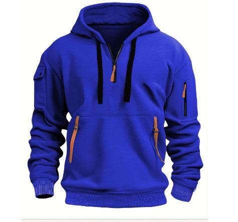 Cotton Dropped Shoulder Hooded Sweatshirt Men's Women's Plus Size Loose Pullover Fashion Sweatshirt - MYLUXURY LANE ENTERPRISE