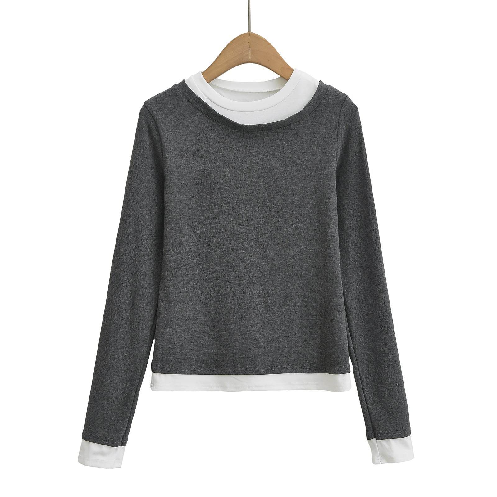 Women's American Casual Slim Fit Long-sleeved T-shirt - MYLUXURY LANE ENTERPRISE