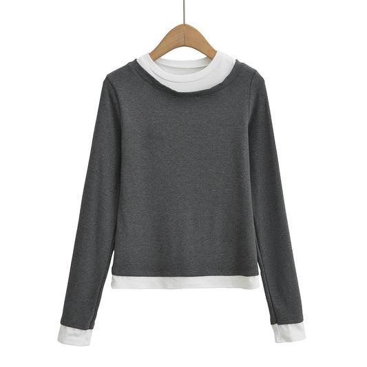 Women's American Casual Slim Fit Long-sleeved T-shirt - MYLUXURY LANE ENTERPRISE