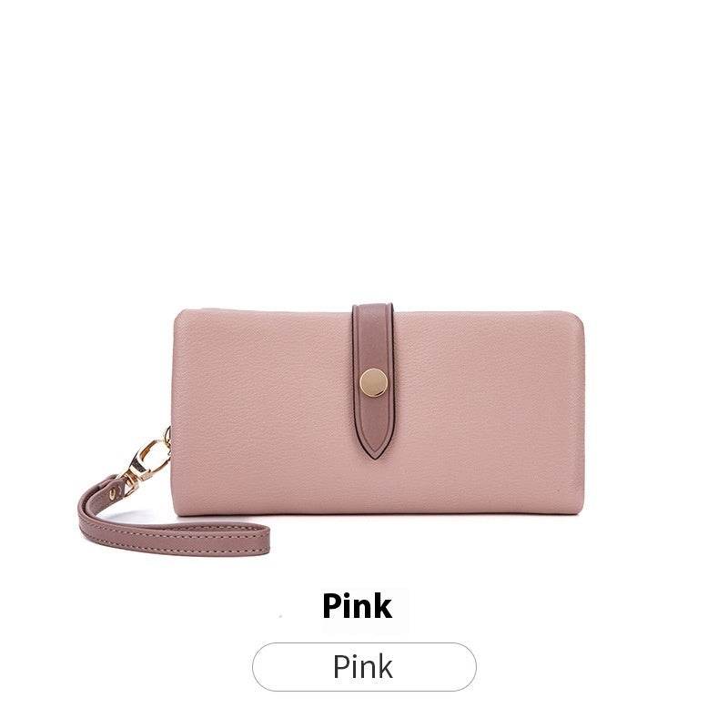 Women's Wallet Contrast Color Hasp Long Zipper Multi-functional Simple Fashion Clutch - MYLUXURY LANE ENTERPRISE