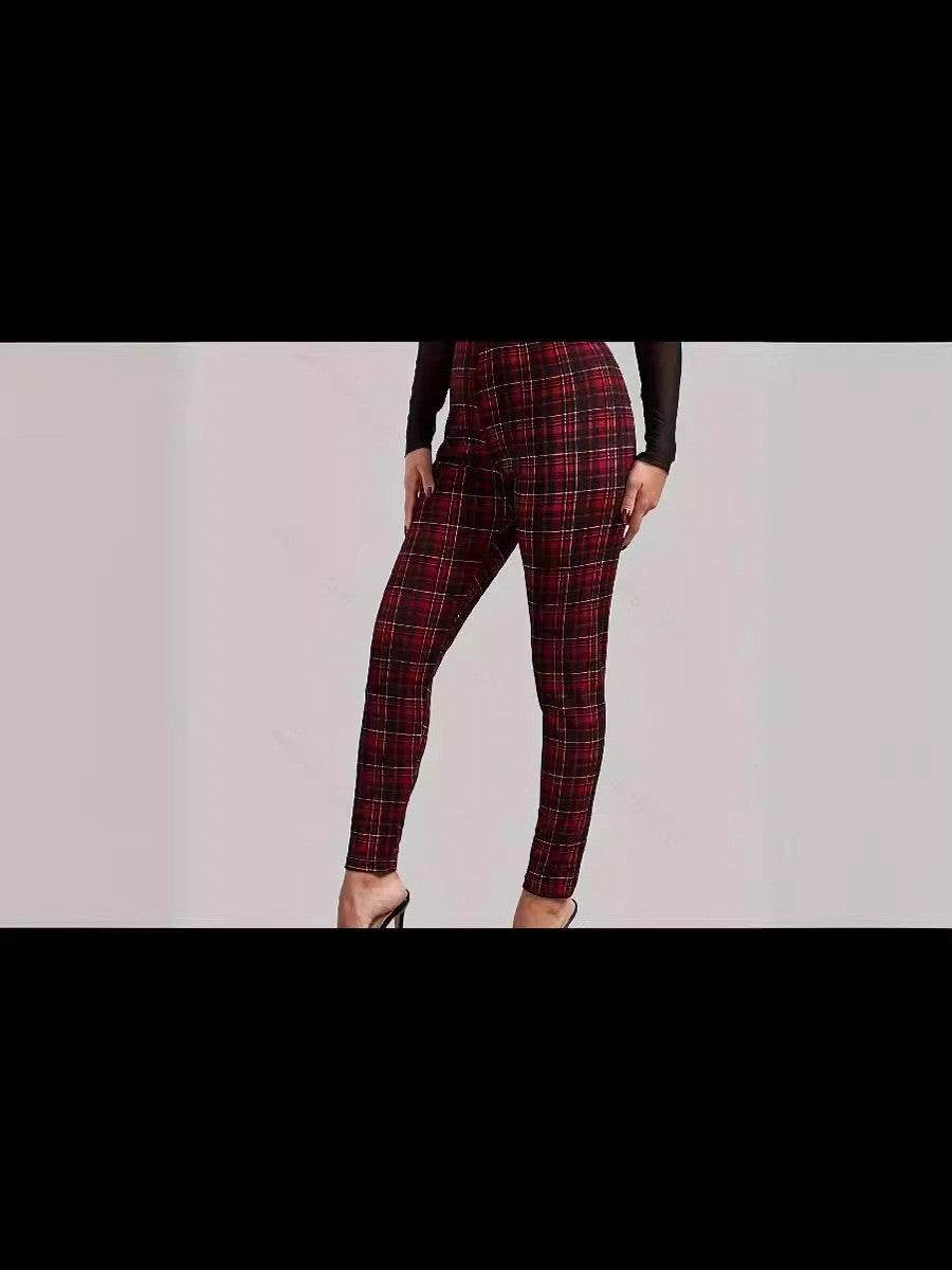 Women's Outer Wear Printed Stretch Slimming Skinny Pants - MYLUXURY LANE ENTERPRISE