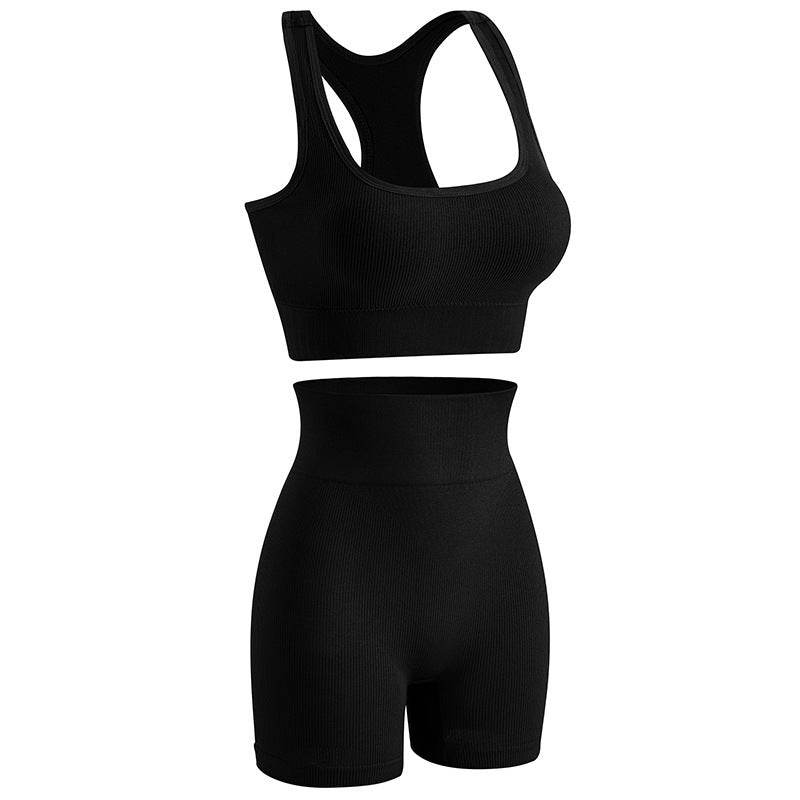 Women's Wireless Sports Yoga Bra And Shorts Suit - MYLUXURY LANE ENTERPRISE