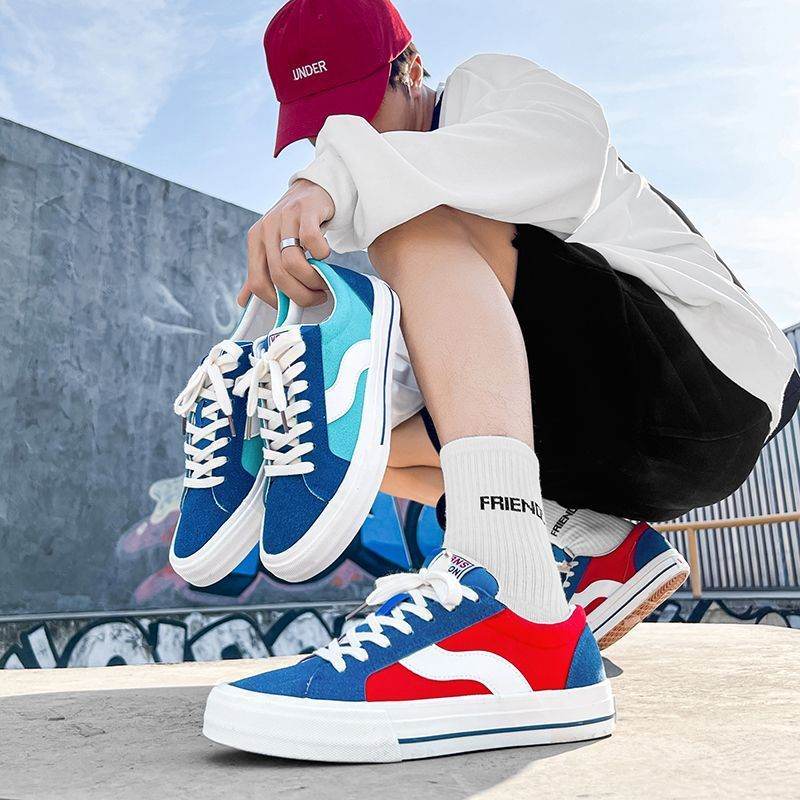 Men's Casual Suede Couple Low-top Canvas Shoes - MYLUXURY LANE ENTERPRISE