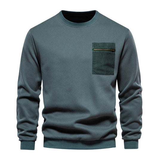 Loose-fitting Casual Round-neck Pullover Men's Sweater - MYLUXURY LANE ENTERPRISE