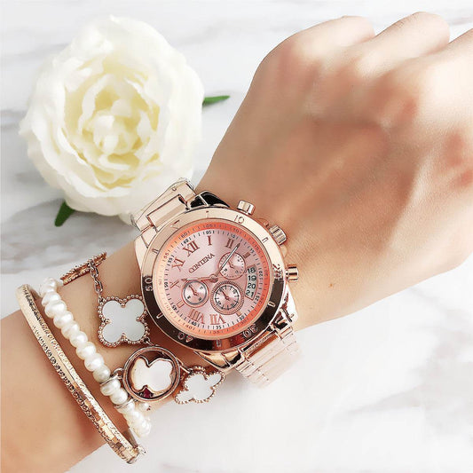 Diamond Simple Mesh Strap Stainless Steel Watch - MYLUXURY LANE ENTERPRISE